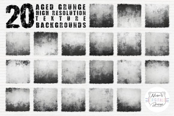 Aged Grunge Texture Backgrounds: A Vintage Edge for Modern Design