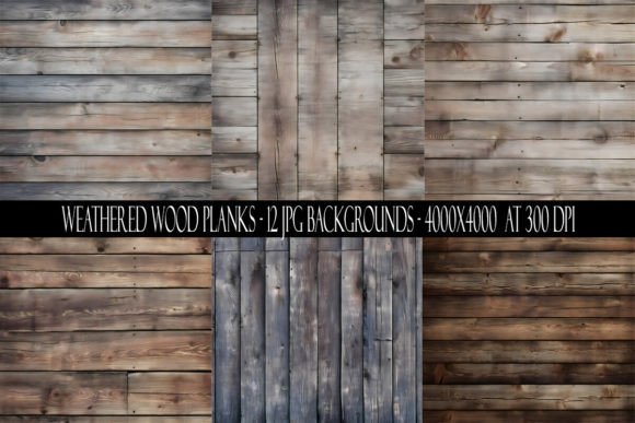 Authentic Texture: Using Weathered Wood Plank Backgrounds