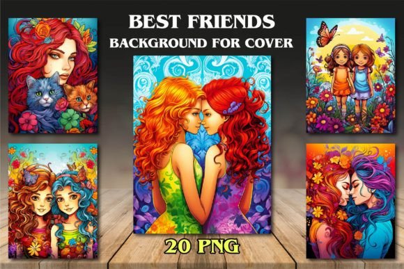 Best Friends Backgrounds for Covers: A Designer's Take