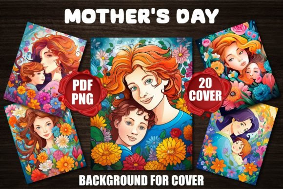 Charming Mother's Day Backgrounds for Covers