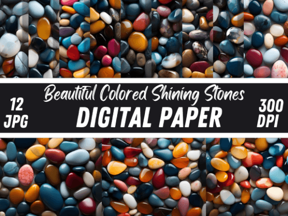 Colored Sea Beach Stones Backgrounds: A Creative Asset Guide