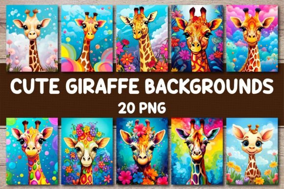 Cute Giraffe Backgrounds for Covers: A Designer's Whimsical Toolkit
