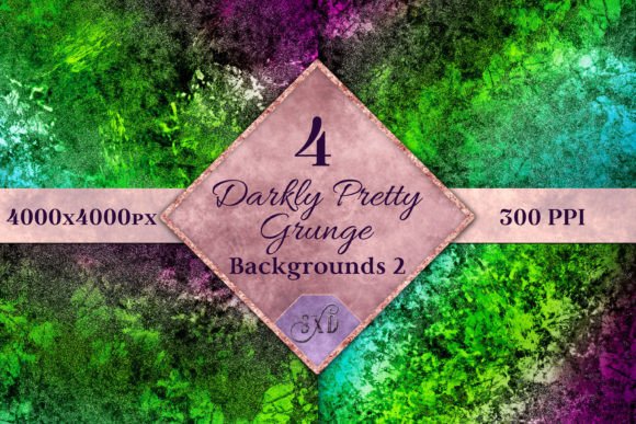 Darkly Pretty Grunge Backgrounds 2: Moody Digital Assets