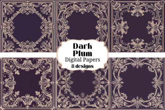 Deep Plum Ornate Victorian Backgrounds: A Designer's Guide