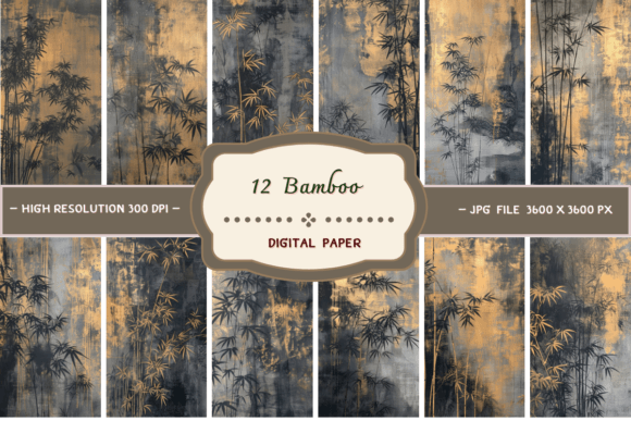 Elegant Chinese Paintings Bamboo Backgrounds for Creative Projects