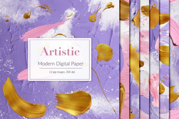 Elevate Projects with Powder and Brush Strokes Backgrounds