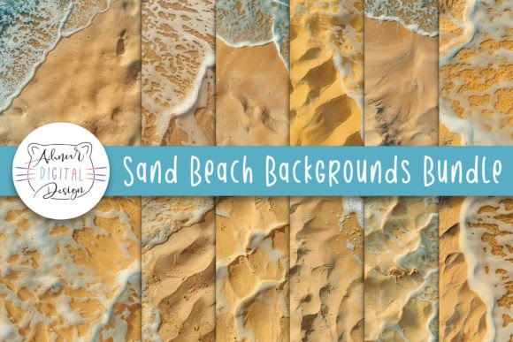 Elevate Your Projects with This Sand Beach Backgrounds Bundle