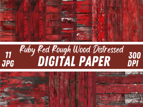 Ruby Red Rough Wood Paper Backgrounds: A Design Deep Dive
