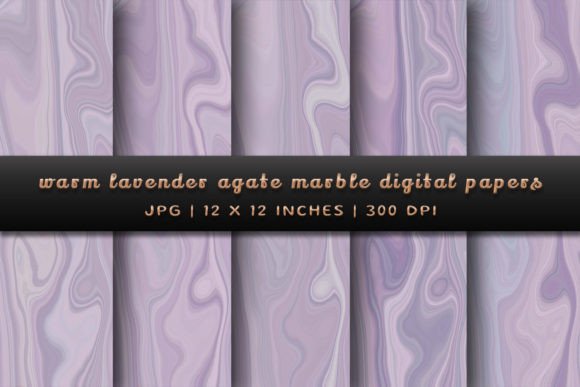 Warm Lavender Agate Marble Backgrounds for Designers